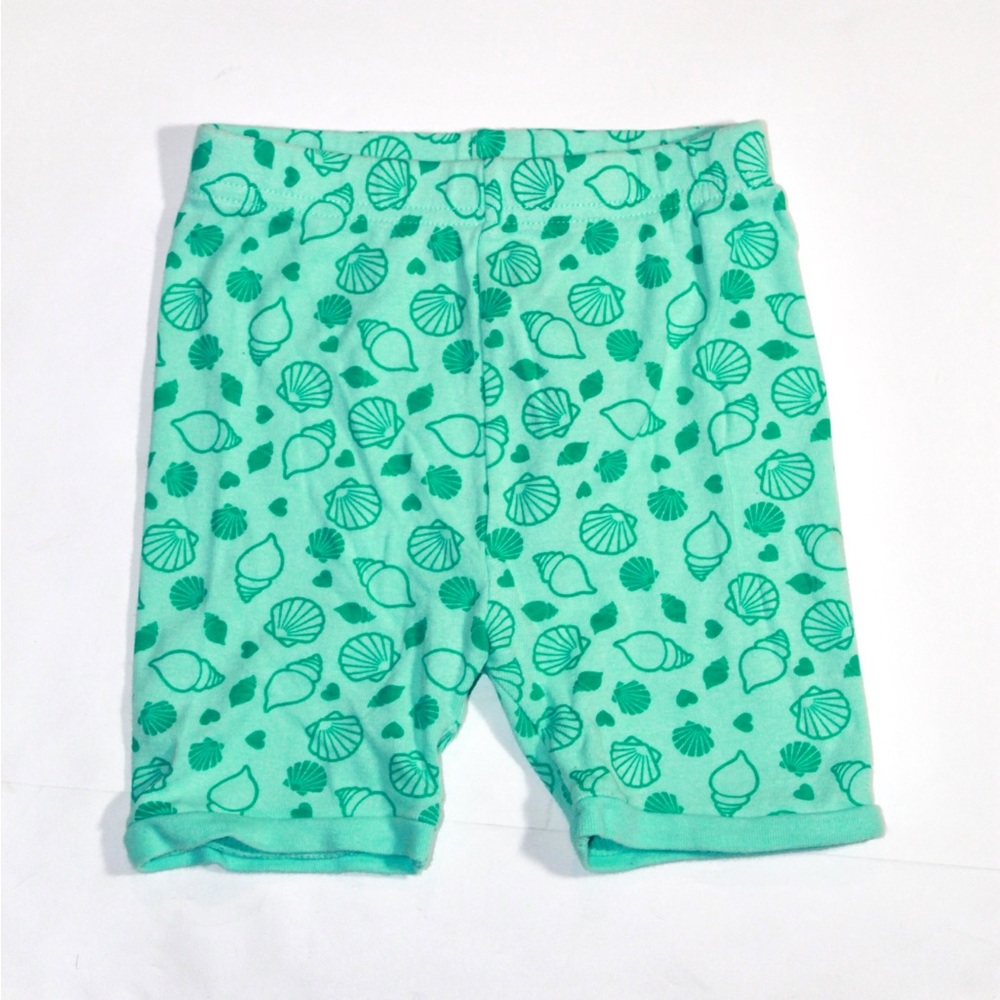 Old Navy Disney Little Mermaid Sea Shell Print Mint Green Shorts